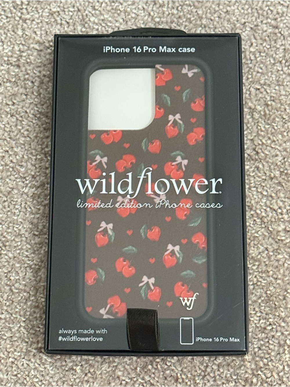 Wildflower iPhone 16 Pro Max Cherry Pattern Case